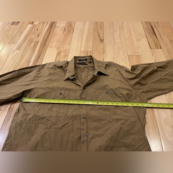 Fubu Long Sleeve Copper Brown Button Up Shirt - men’s size XL - Picture 6 of 7